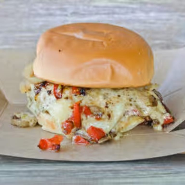 Indulge in Our Garlic Burger