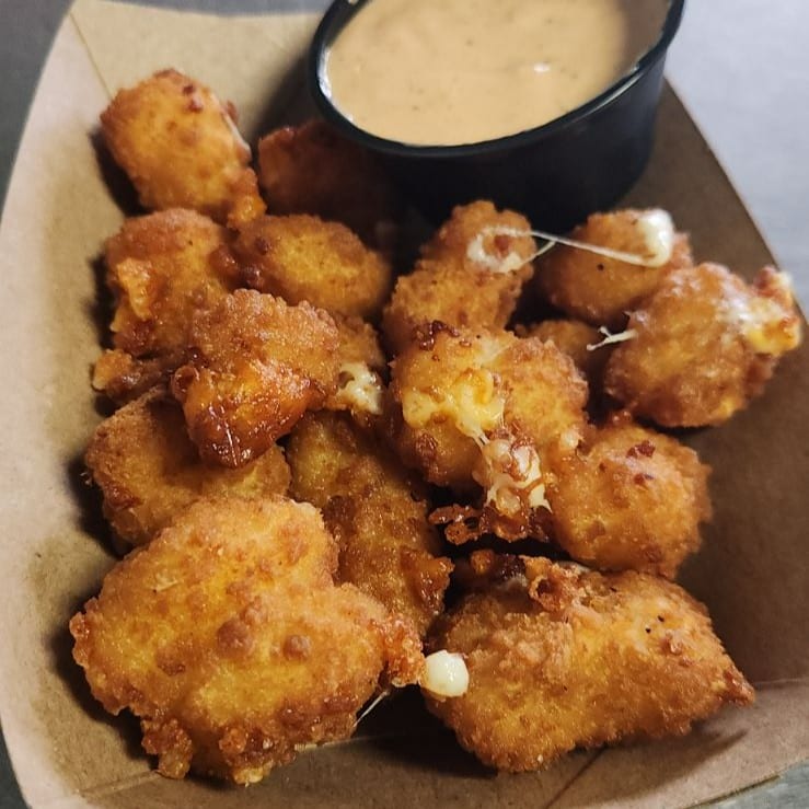 Garlic/Buffalo Cheese Curds.
